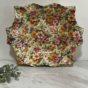 Vintage James Kent Chintz Nut Dish